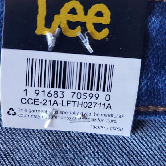 Women's Lee Barely Boot Leg Cropped Boot Cut High Rise Relaxed Fit Denim Jeans - Picture 12 of 15